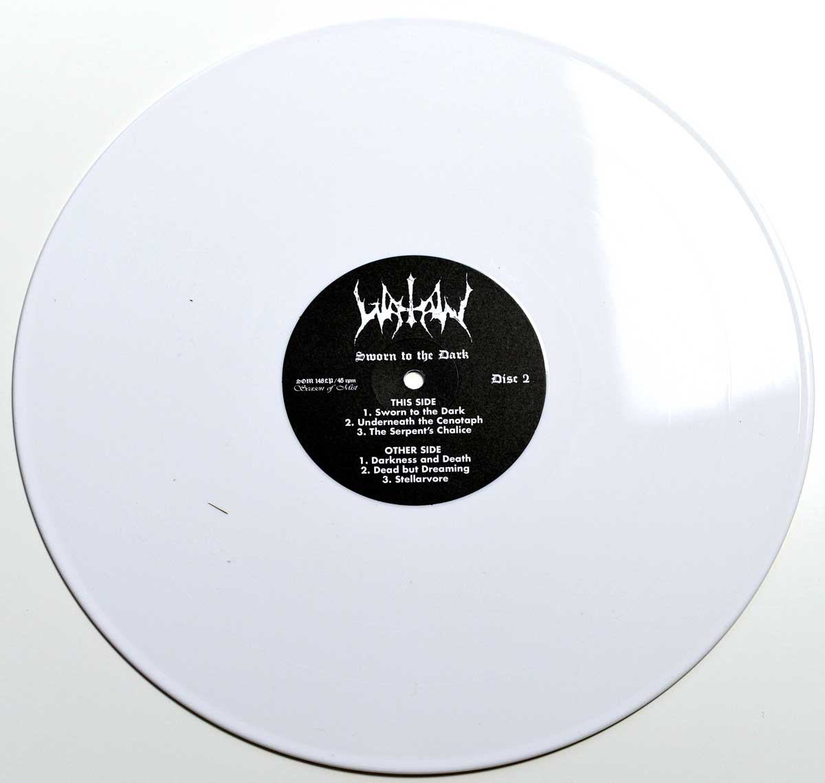 Photo of record 2   of WATAIN - Sworn To The Dark White Vinyl 
