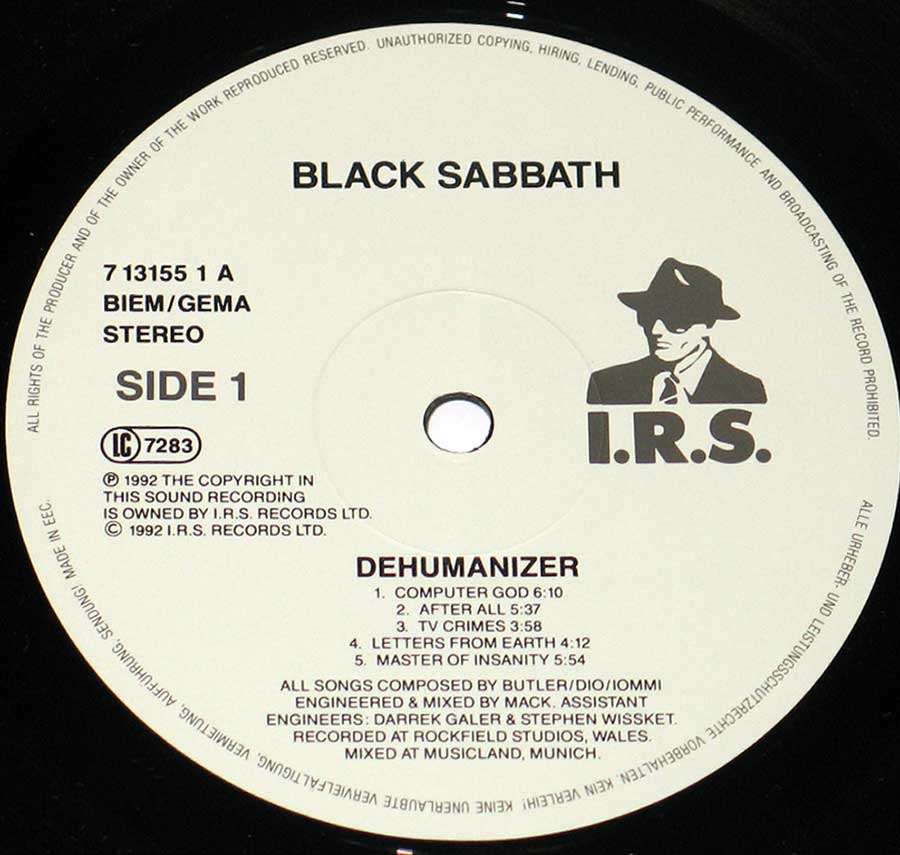 Black Sabbath Dehumanizer Edicion 2 Vinilos