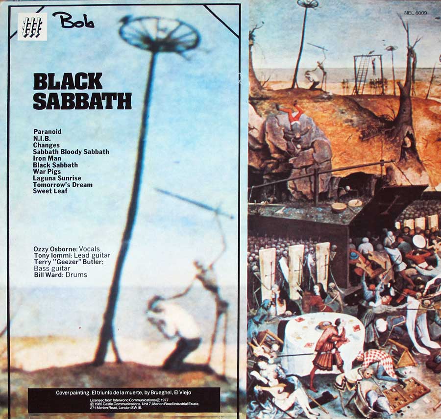 black sabbath greatest hits album cover