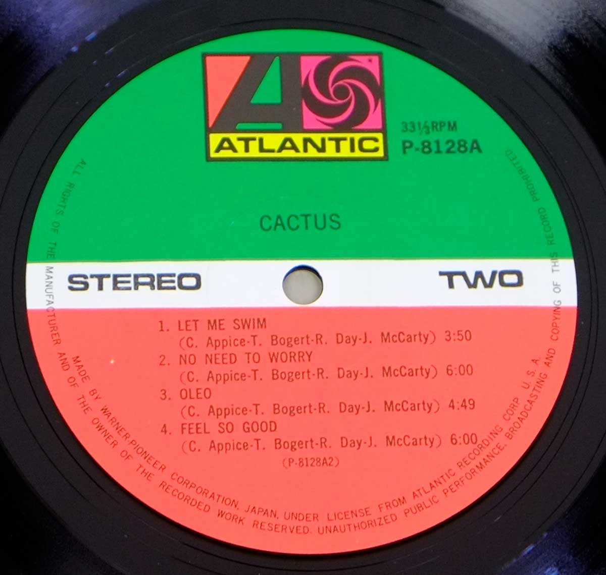 Close up Photo of Cactus Record Label