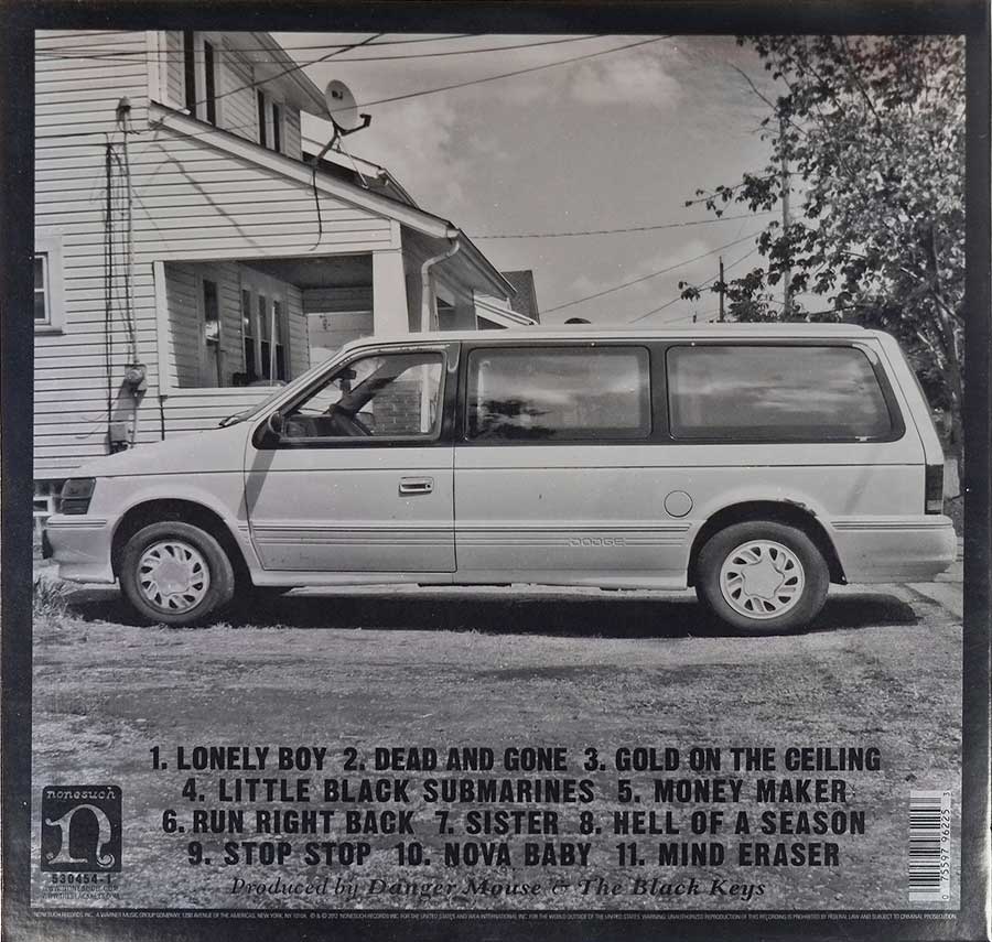 BLACK KEYS - El Camino 2LP 12" &  7" Single + Large Poster Vinyl Album
 back cover