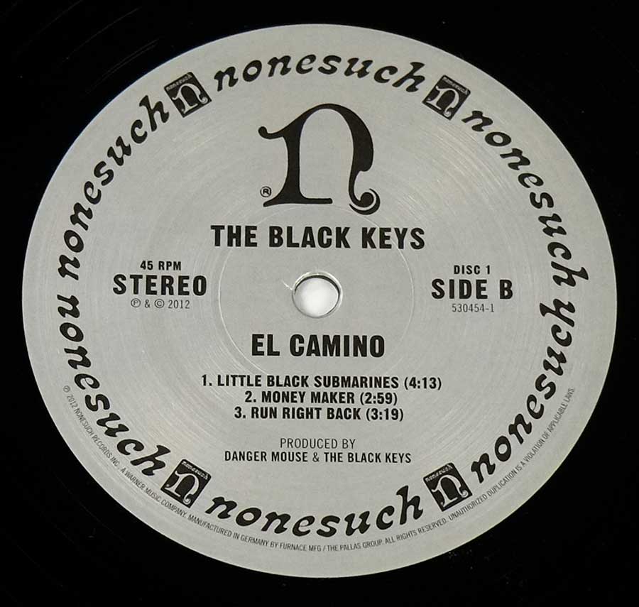 Black Keys El Camino Blues, Blues-Rock, Rock Album Cover Gallery & 12 Vinyl  LP Discography Information #vinylrecords