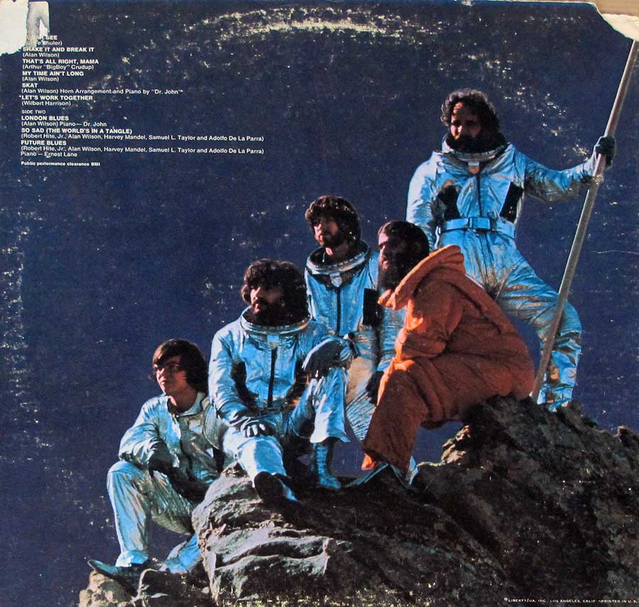 Photo of album back cover CANNED HEAT - Future Blues