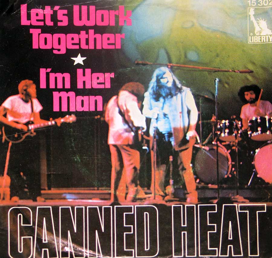 CANNED HEAT Let's Work Together / I'm her Man 7" Single front cover https://vinyl-records.nl