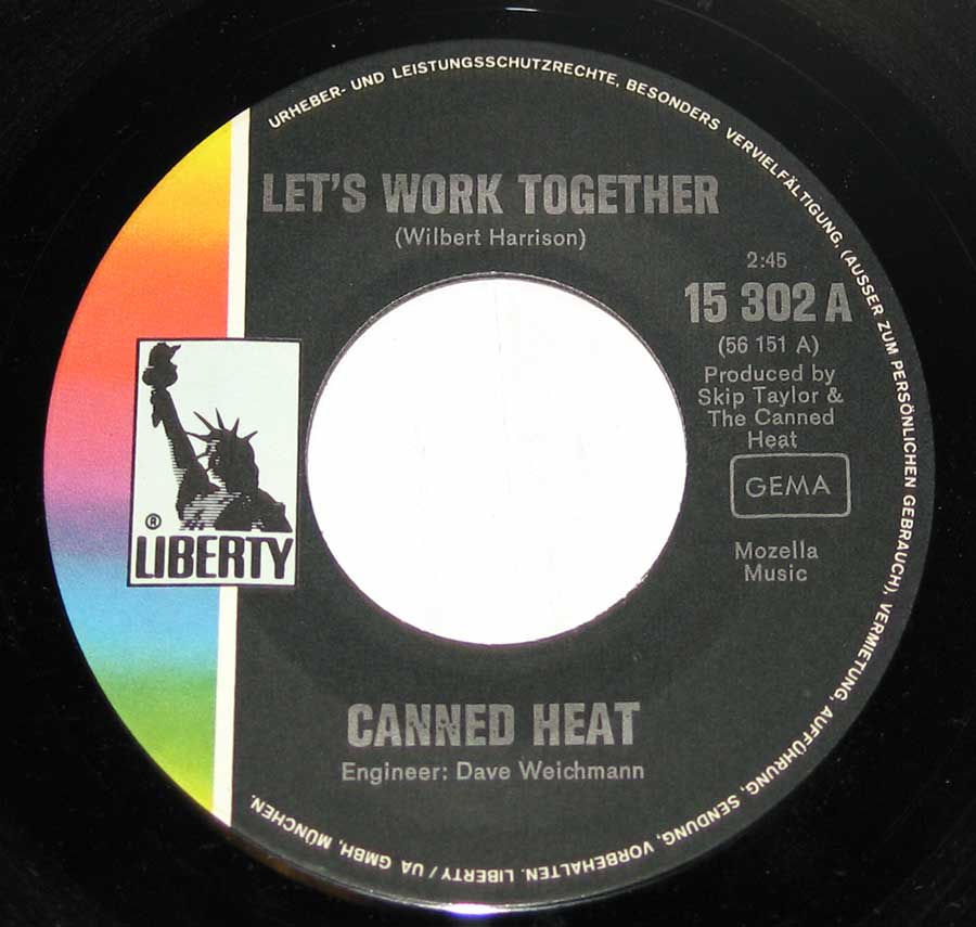 "Let's Work Together" Record Label Details: Liberta 15 302 
