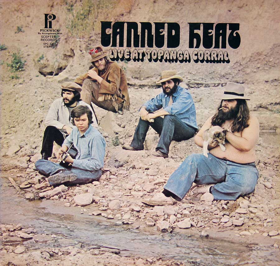 Front Cover Photo Of CANNED HEAT - Live at Topanga Corral 12" Vinyl LP Album