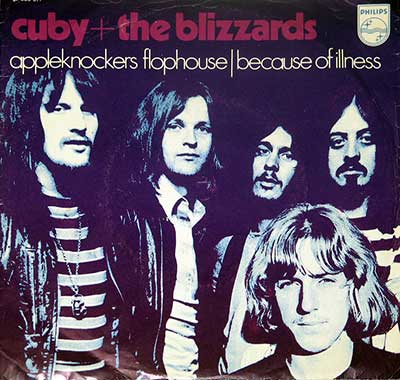 CUBY & THE BLIZZARDS - Appleknockers Flophouse b/w Because of Illness album front cover