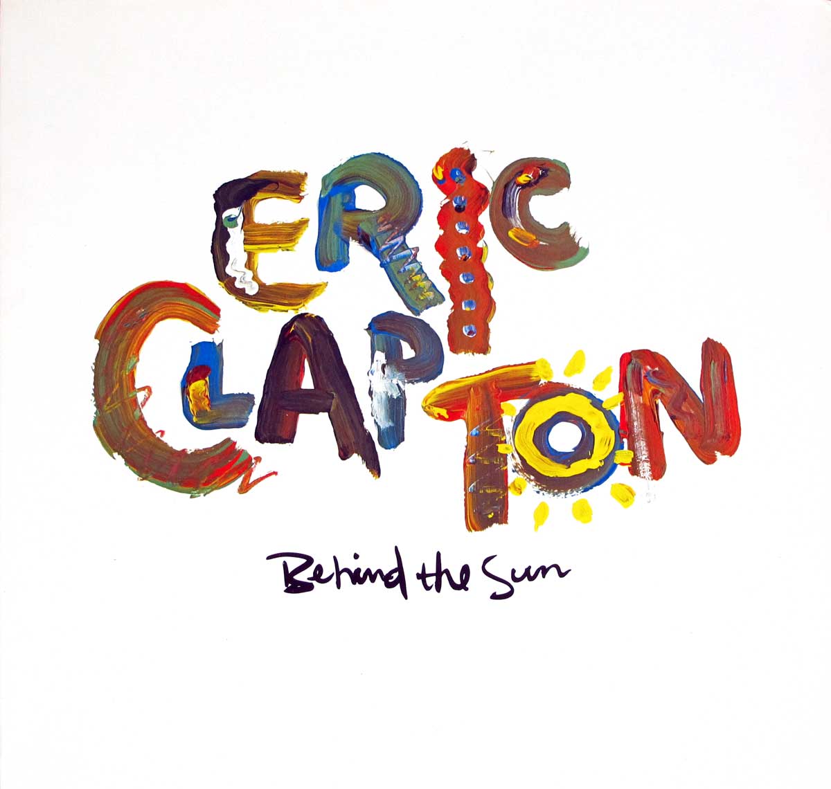 large album front cover photo of: ERIC CLAPTON  BEHIND THE SUN 