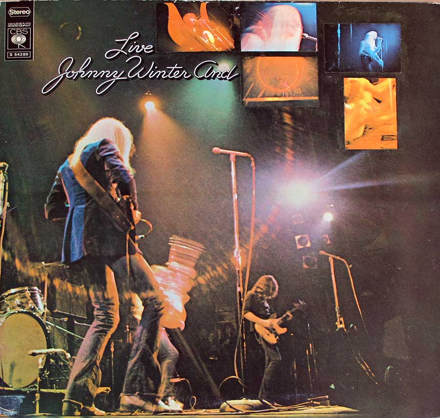 JOHNNY WINTER - And Live Gatefold Cover 12" LP VINYL ALBUM
 front cover https://vinyl-records.nl