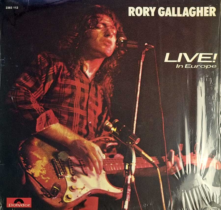 RORY GALLAGHER - Live in Europe German Release 12" Vinyl LP Album  album front cover