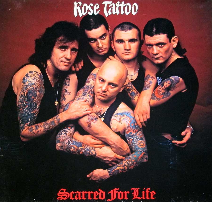 Front Cover Photo Of ROSE TATTOO - Scarred for Life