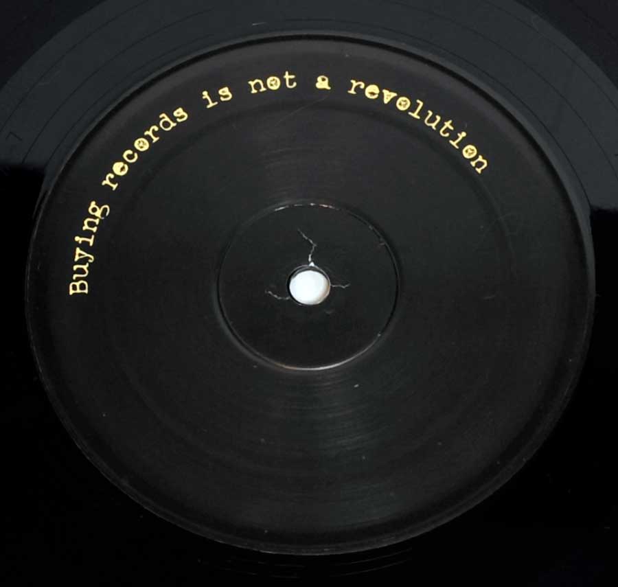 Close up of Side One record's label BY THE GRACE OF GOD - Perspective SXE 12" LP Vinyl Album