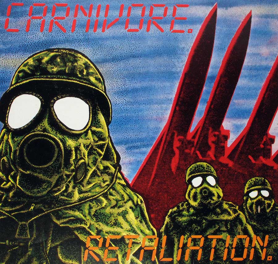 High Resolution Photo Album Front Cover of CARNIVORE - Retaliation https://vinyl-records.nl