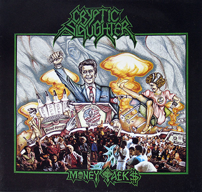 CRYPTIC SLAUGHTER - Money Talks album front cover