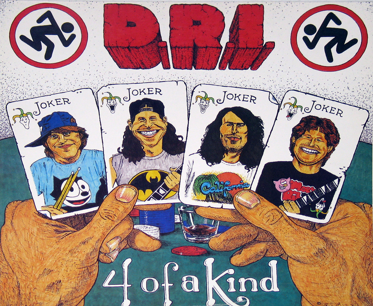 large album front cover photo of: D.R.I. - 4 of a Kind Hardcore Punk 