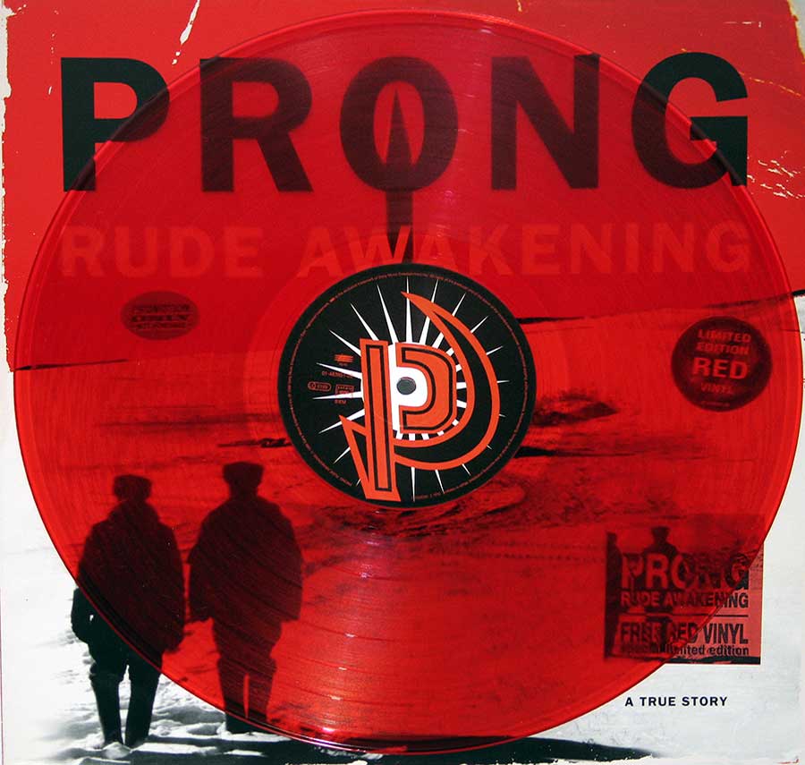 Photo Two of the original custom inner sleeve  PRONG - Rude Awakening Red 12" VINYL LP Limited Edition