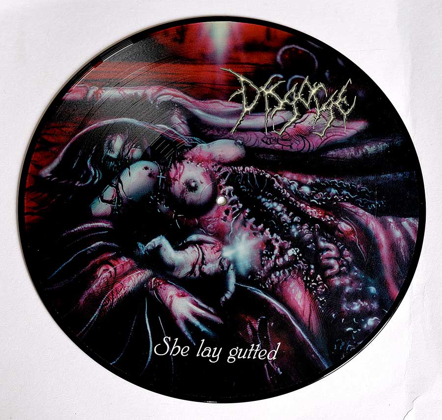 Photo of Side One of DISGORGE - She Lay Gutted  ( Picture Disc ) 12" ALBUM VINYL  