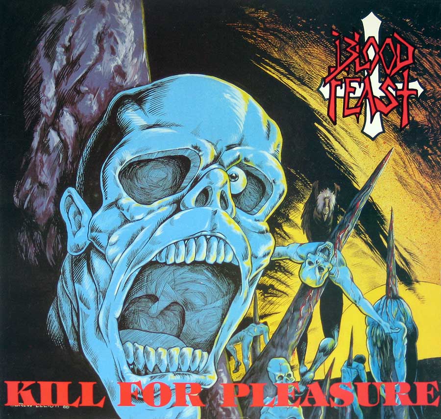 High Resolution Photo Album Front Cover of Blood Feast - Kill for Pleasure  https://vinyl-records.nl