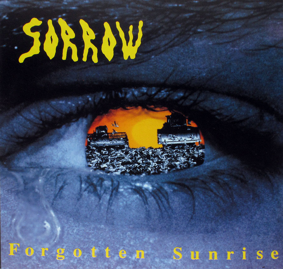 SORROW - Forgotten Sunrise Lyrics Sleeve 12" Vinyl EP front cover https://vinyl-records.nl