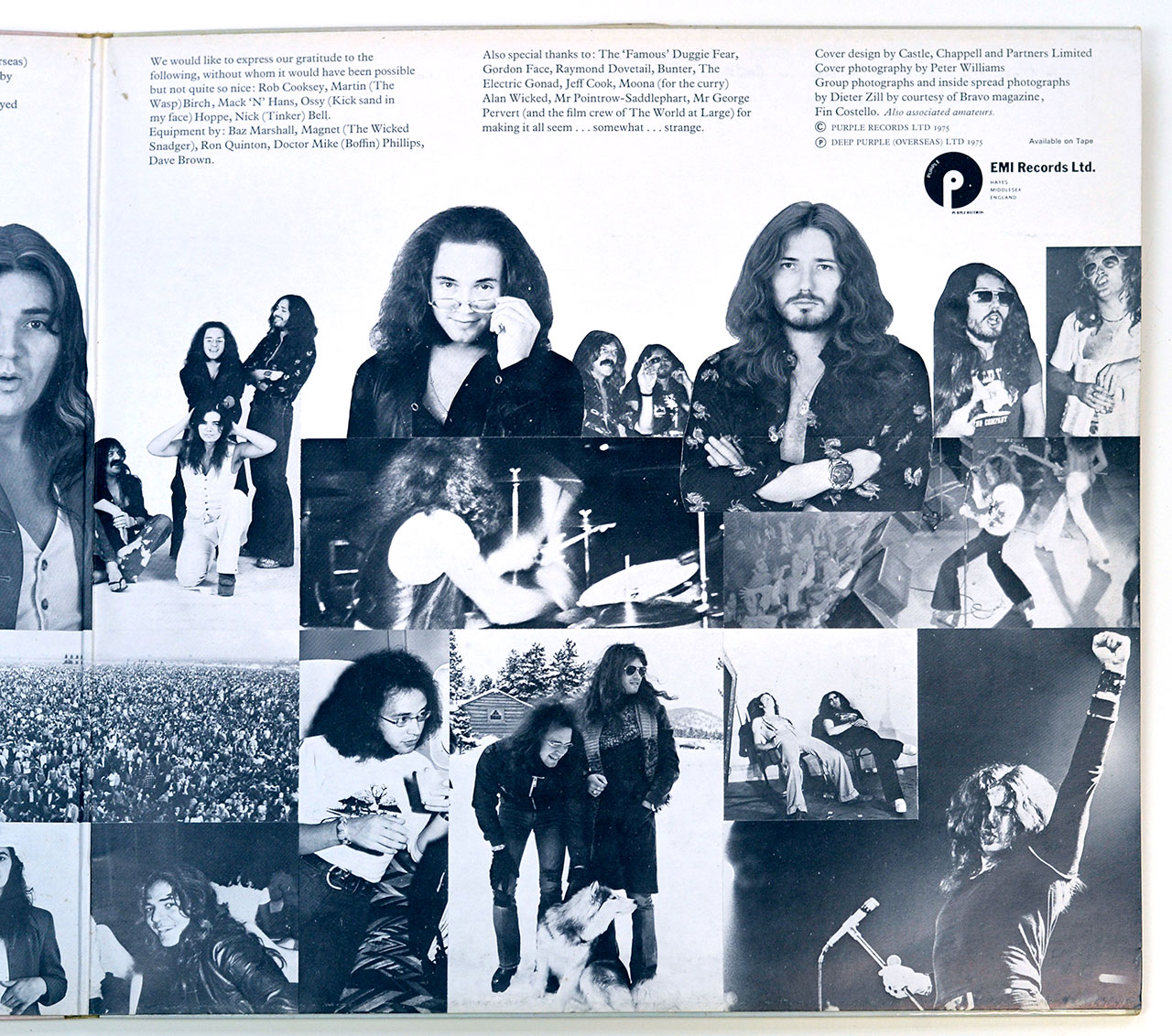 High Resolution Photo  of the  Inside Cover Side Two of DEEP PURPLE - Come Taste The Band ( Netherlands ) https://vinyl-records.nl