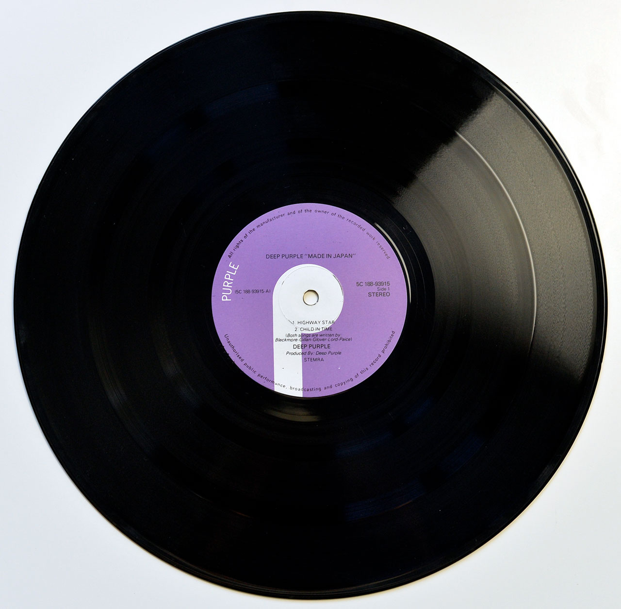 High Resolution Photo of the LP Side One  of DEEP PURPLE - Made in Japan (Netherlands) https://vinyl-records.nl