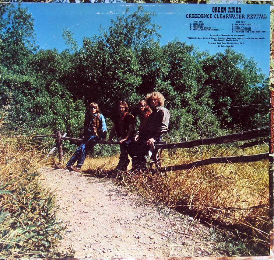 Creedence Clearwater Revival - Green River ( USA Release ) 12" Vinyl LP Album
 album back cover