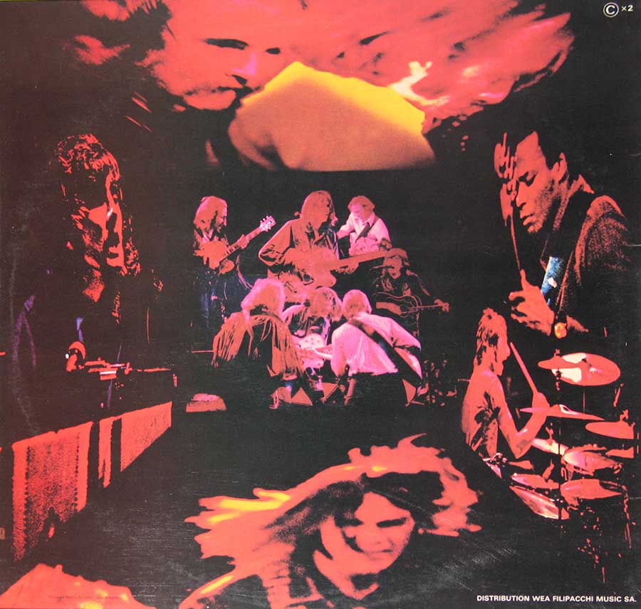 CROSBY STILLS NASH AND YOUNG - 4 Way Street 12" Vinyl LP Album 
 album back cover