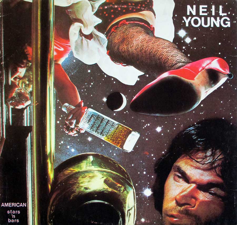 Front Cover Photo Of NEIL YOUNG - American Stars & Bars 12" LP Vinyl Album