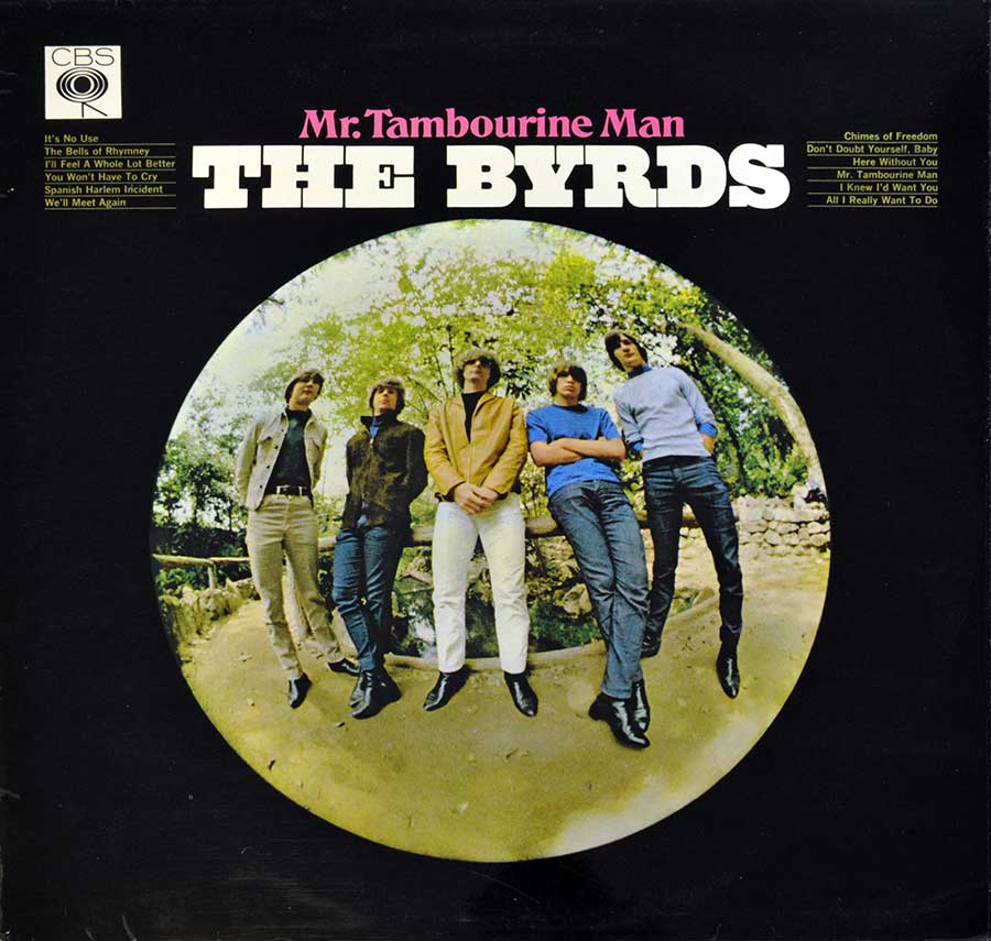 Front Cover Photo Of THE BYRDS - Mr Tambourine Man England 1ST Pressing 12" Vinyl LP Album 