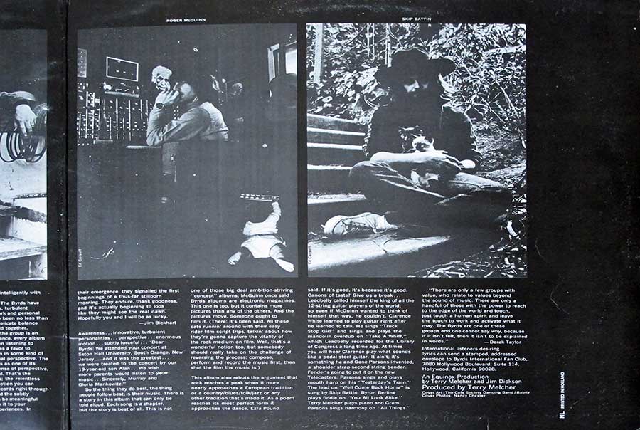 BYRDS - Untitled Gatefold Cover 12" Vinyl LP Album  inner gatefold cover