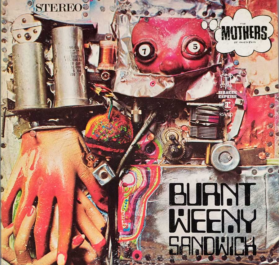 Album Front Cover Photo of MOTHERS OF INVENTION BURNT WEENY SANDWICH USA RS 6370 BLUE BIZARRE FOC 
