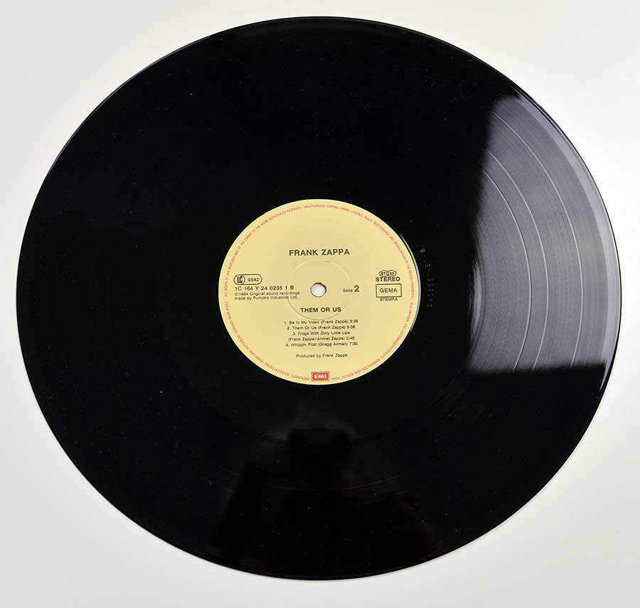 FRANK ZAPPA - Them Or Us European Release Gatefold 12" Vinyl LP Album  vinyl lp record 