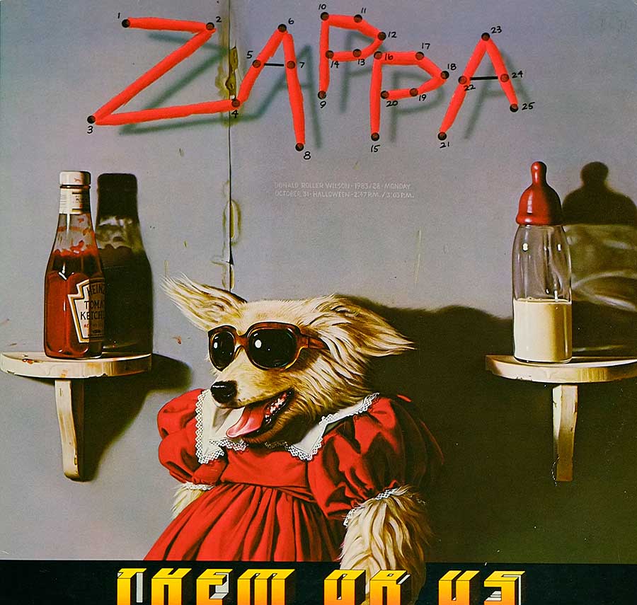 FRANK ZAPPA - Them Or Us France Release Gatefold 12" 2LP VINYL Album
 front cover https://vinyl-records.nl