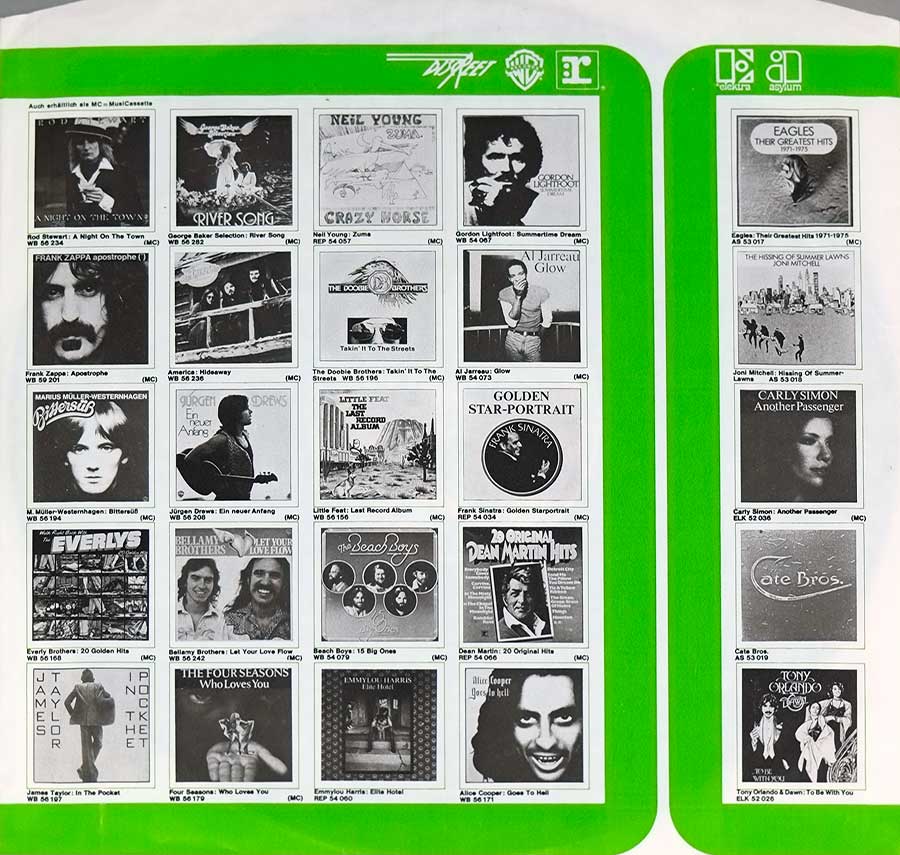 FRANK ZAPPA - Zoot Allures Germany Release 1976 12" LP VINYL  custom inner sleeve