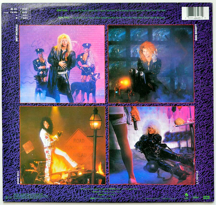 Photo of album back cover POISON - Open Up And Say Ah censored Album Cover 