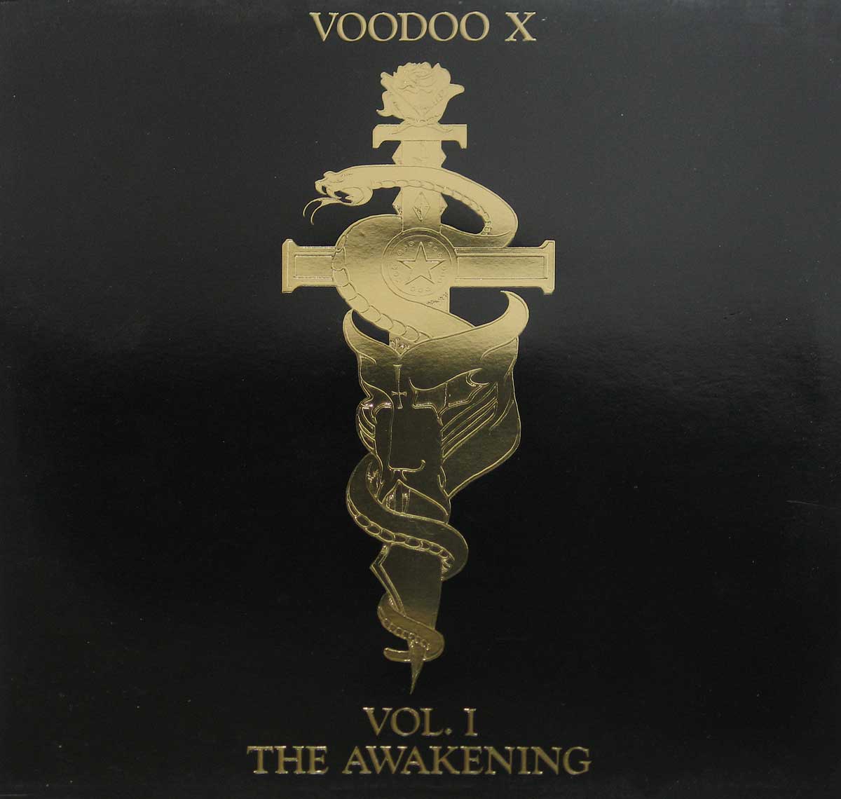 large album front cover photo of: VOODOO X - Vol 1 The Awakening Hard Rock 1989  12" VINYL LP ALBUM 
