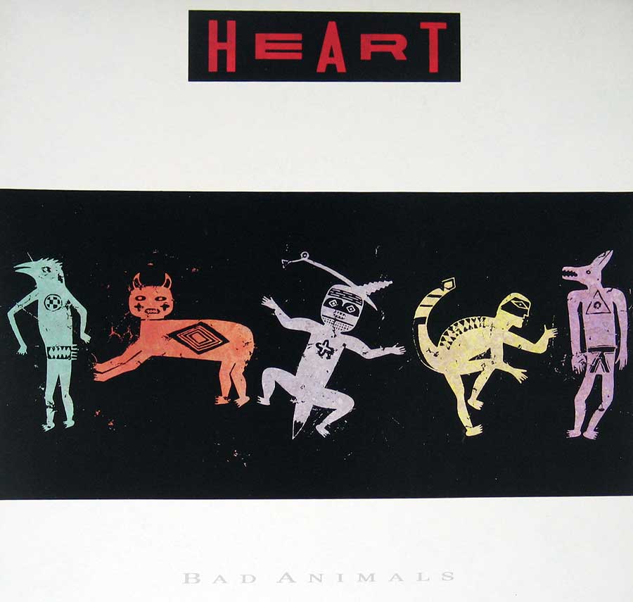 HEART - Bad Animals with Wilson sisters DMM 12" Vinyl LP Album album front cover
