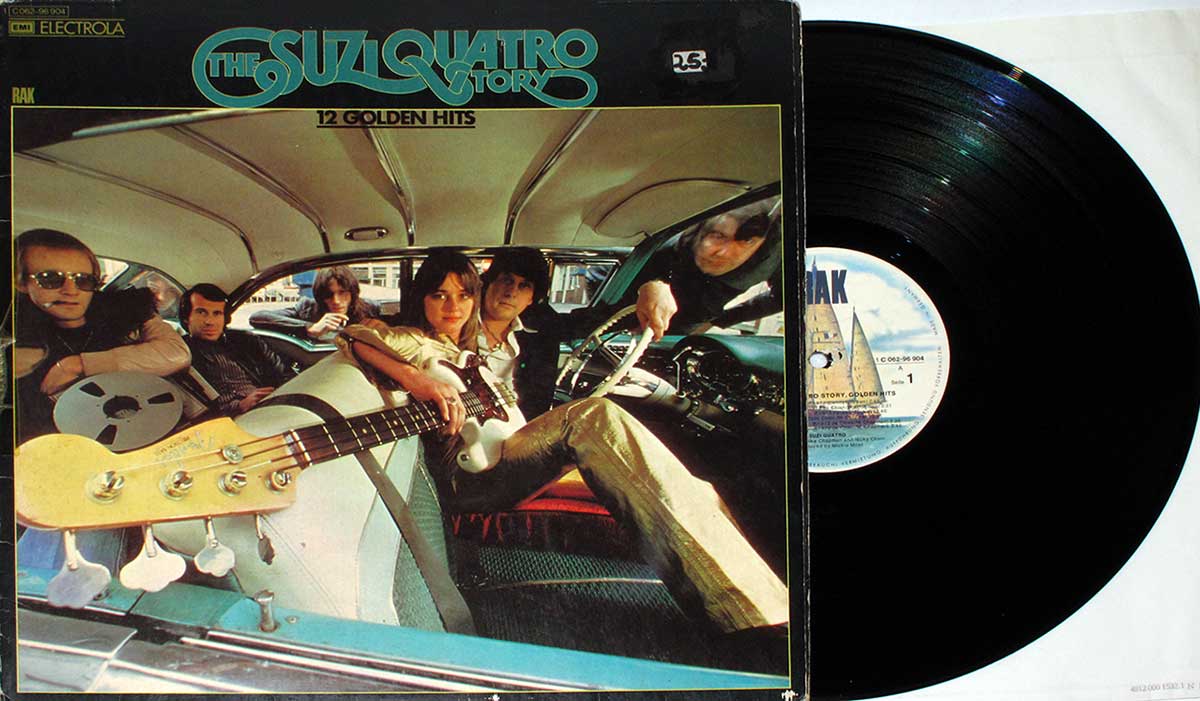 SUZI QUATRO 12 Golden Hits Album Cover Gallery & Information