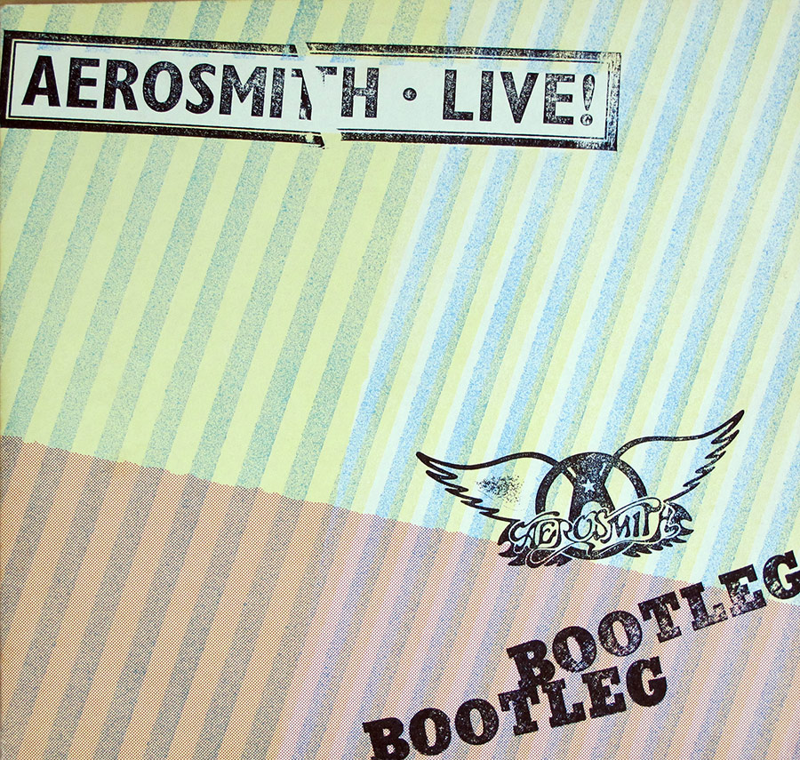 High Quality Photo of Album Front Cover  "AEROSMITH - Live Bootleg FOC Gatefold 2LP"