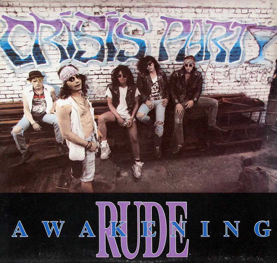 High Resolution Photo Album Front Cover of CRISIS PARTY - Rude Awakening https://vinyl-records.nl