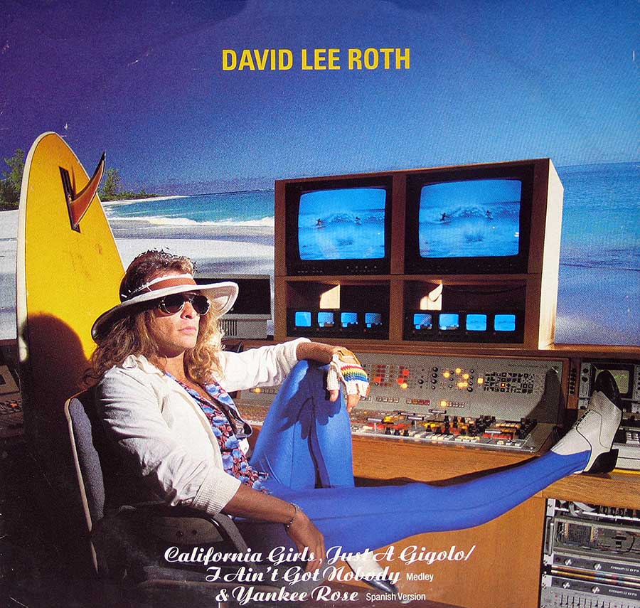 DAVID LEE ROTH - California Girls Maxi-Single 12" Vinyl front cover https://vinyl-records.nl