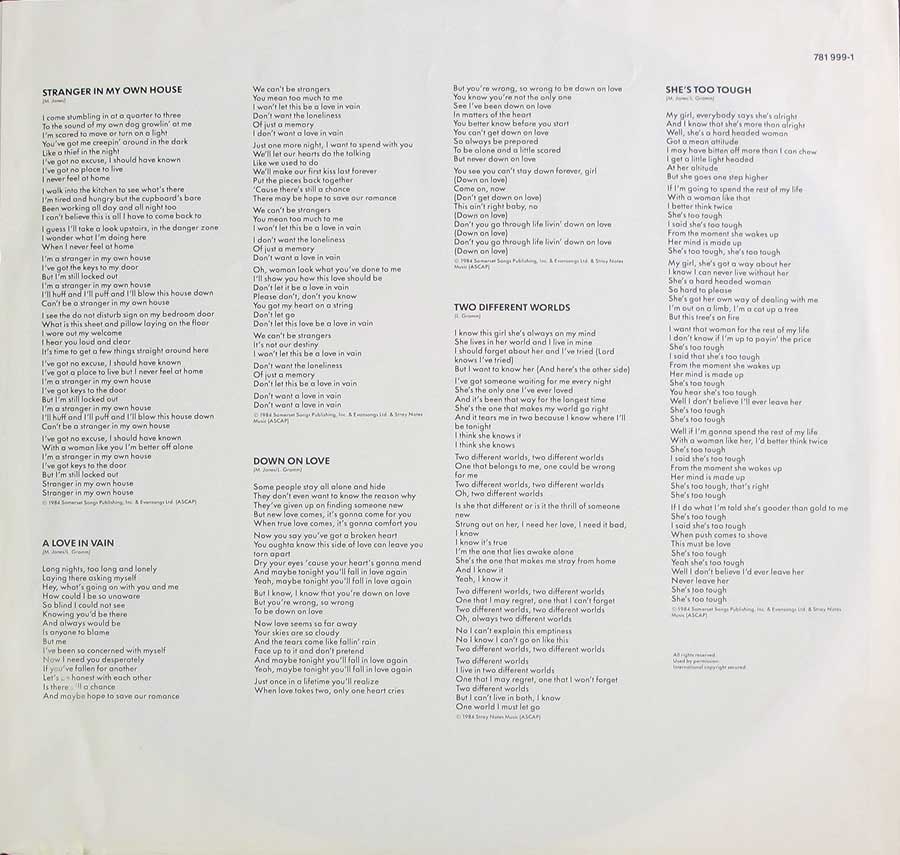 Photo Two of the original custom inner sleeve  FOREIGNER - Agent Provocateur