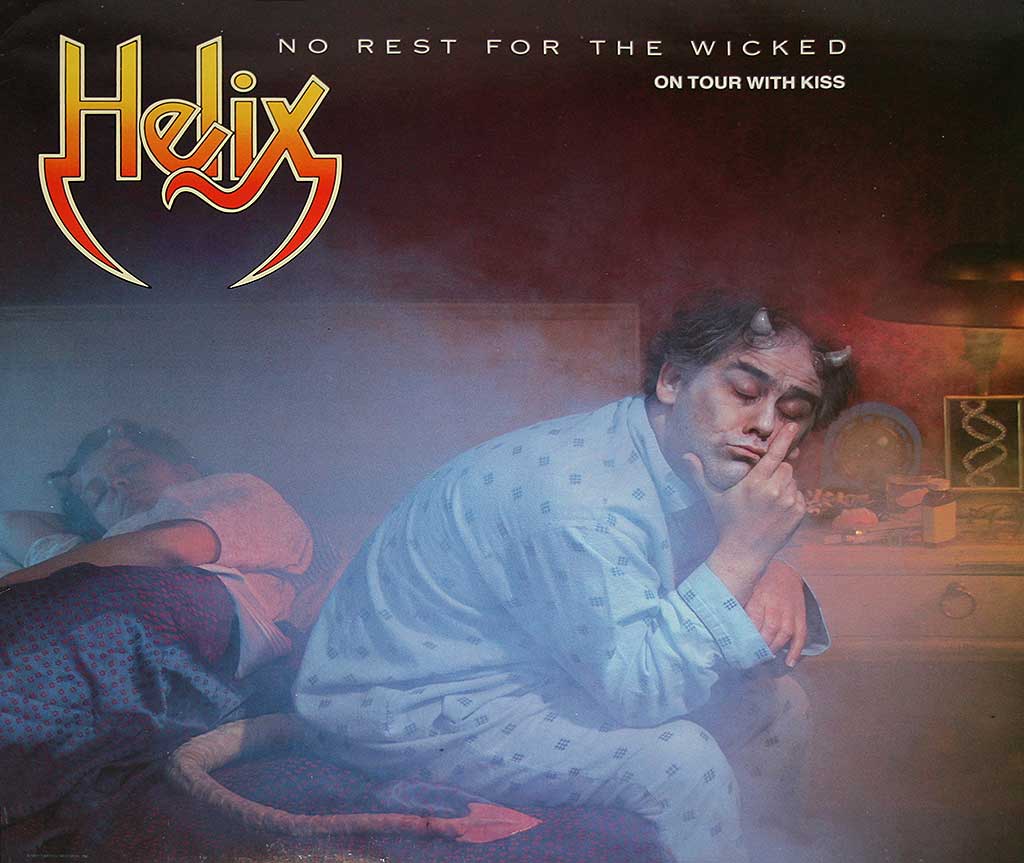 Album Front cover photo of : HELIX - No Rest for the Wicked On Tour with KISS