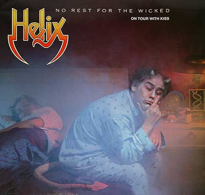 Thumbnail Of  HELIX NO REST FOR THE WICKED ON TOUR WITH KISS 12" Vinyl LP album front cover
