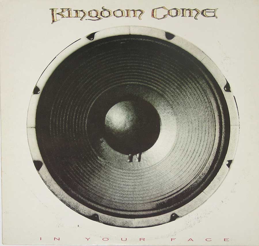 KINGDOM COME - In Your Face 12" Vinyl LP Album front cover https://vinyl-records.nl