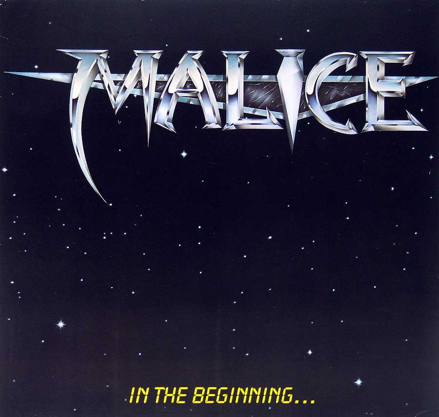 Malice In the Beginning 12" VINYL LP ALBUM album front cover