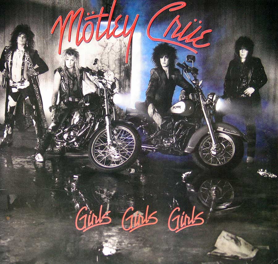 MOTLEY CRUE - Girls Girls Girls USA Release 12" Vinyl LP Album front cover https://vinyl-records.nl