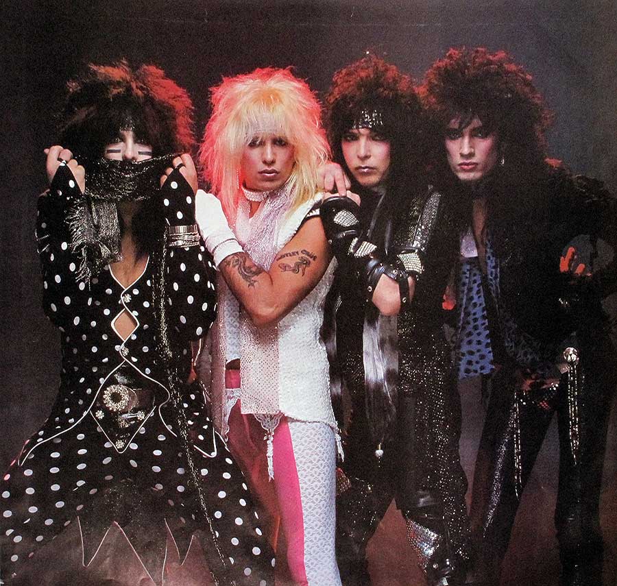 Group photo of the Motley Crue band 