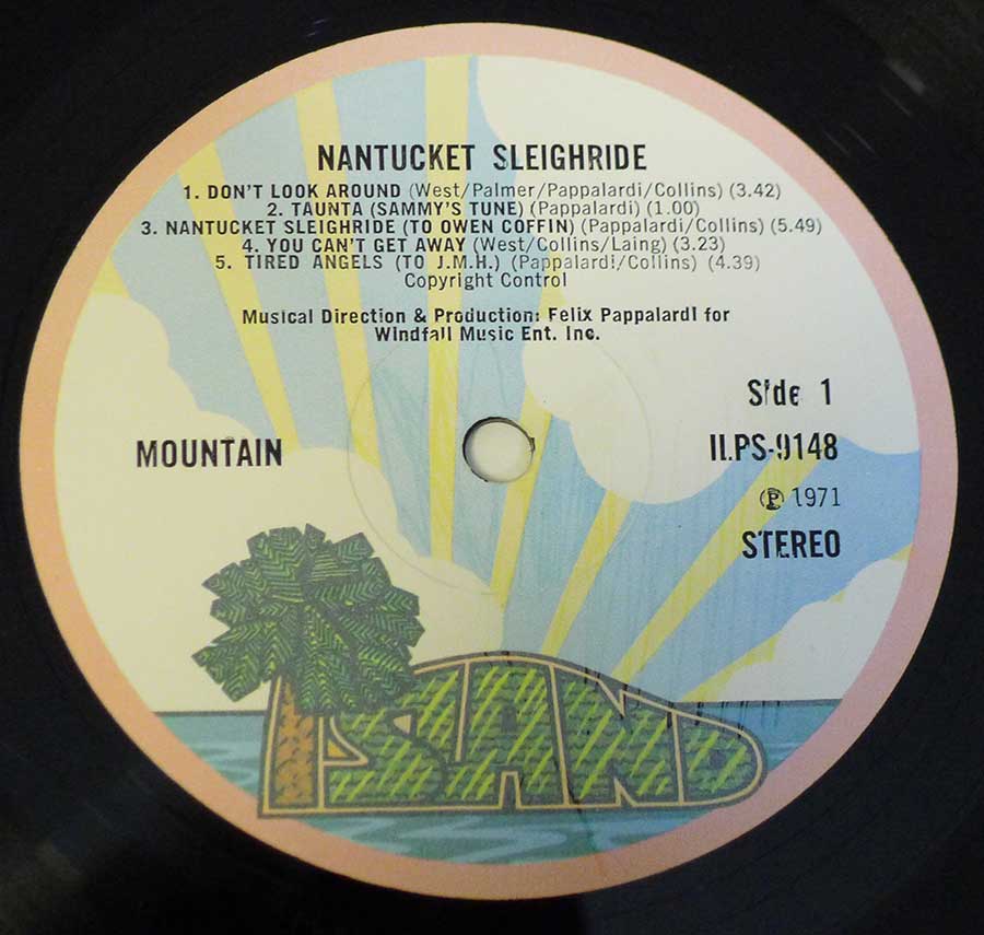 "Nantucket Sleighride" Record Label Details: Island ILPS-9148 