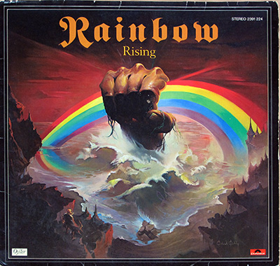 RAINBOW - Rising (Austria, German and USA Releases) album front cover vinyl record